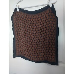 Metropolitan Museum of Art Silk Scarf 20x20 – Greek Key & Shell Motif – Black...